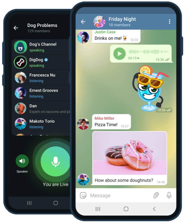 Телеграм на смартфоне